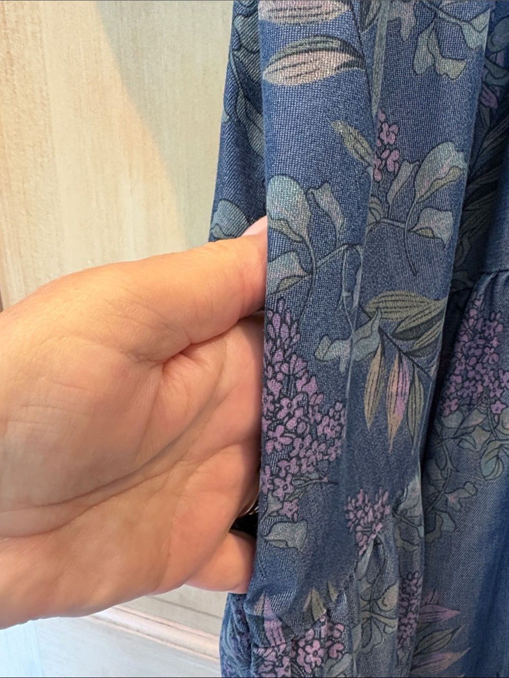 NATURAL LIFE Indigo Blue Wisteria Rebecca Dress XXL - Picture 8 of 10